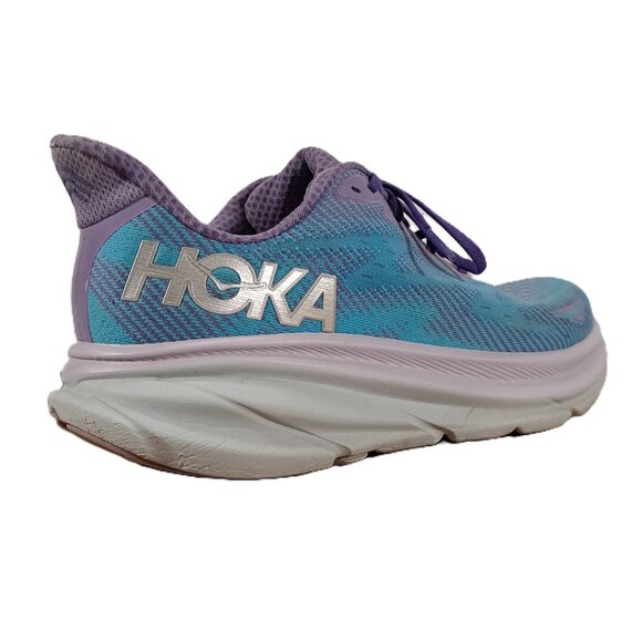 Hoka One One Clifton 9 Running Shoes Womens 11 B Blue Sneakers 1127896 CVPL - Picture 2 of 16